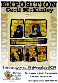 Exposition Cecil McKinley. Du 5 septembre au 13 décembre 2013 à Eu. Seine-Maritime. 